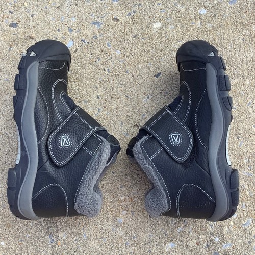 Keen kids black leather - black,